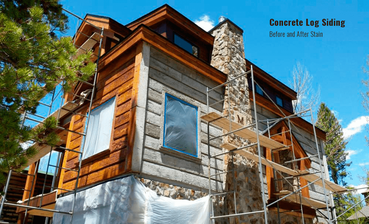 concrete log sliding