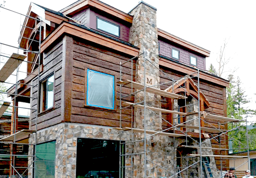 concrete log sliding