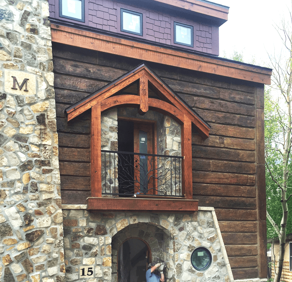 concrete log sliding