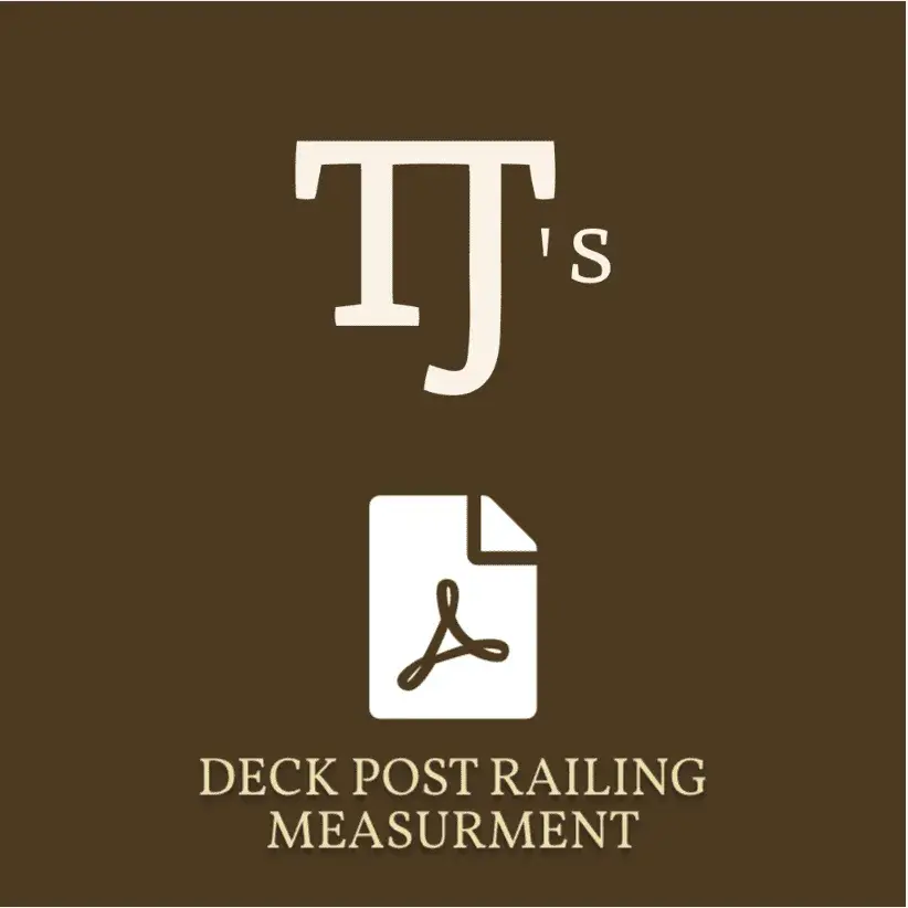 deck post railing measurement