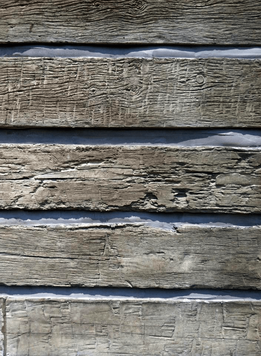 siding closeup weathered